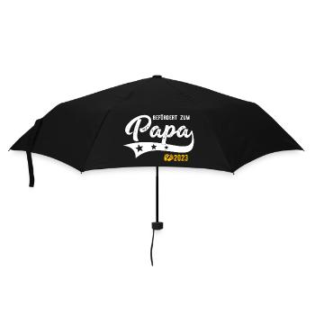 Befördert zum Papa 2023 Babyfüße - Regenschirm (klein) - Schwarz - Vorne