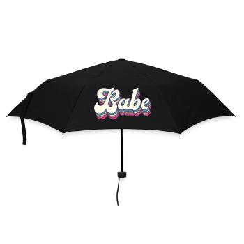 Retro Style Babe - Cadeau d’enterrement de vie de jeune fille - Parapluie standard - noir - Devant