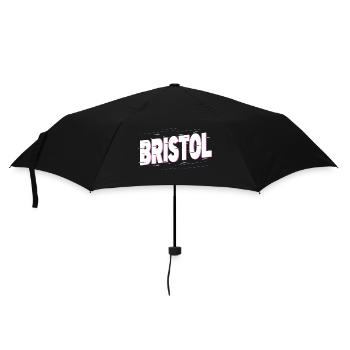 Bristol England UK Stadt Schrift Heimat Liebe - Regenschirm (klein) - Schwarz - Vorne