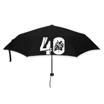 Motorcycle 40 Motorcyclist Moto - Umbrella (small) - black - Front