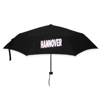 Hanovre Allemagne City Font Accueil Amour - Parapluie standard - noir - Devant