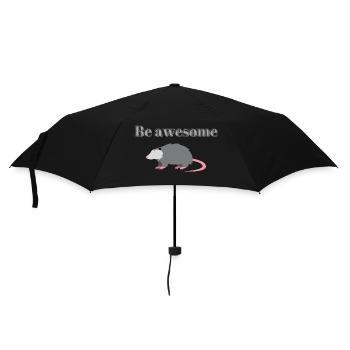 Tolles Opossum - Regenschirm (klein) - Schwarz - Vorne