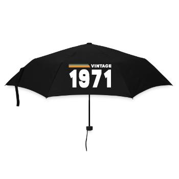 vintage 1971 - Umbrella (small) - black - Front
