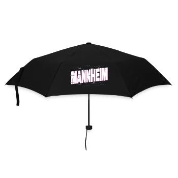 Mannheim Deutschland Stadt Schrift Heimat Liebe - Regenschirm (klein) - Schwarz - Vorne
