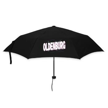Oldenburg Germany City Font Home Love - Umbrella (small) - black - Front