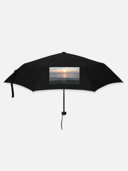 Sonnenuntergang - Sankt Peter Ording - Regenschirm (klein) - Schwarz