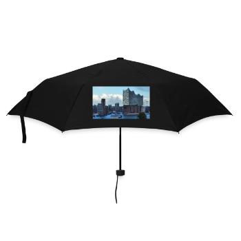 Elbphilharmonie Hamburg - Regenschirm (klein) - Schwarz - Vorne