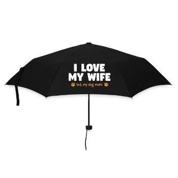 Chien Hund - Parapluie standard - noir - Devant