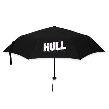 Hull England UK Stadt Schrift Heimat Liebe - Regenschirm (klein) - Schwarz - Vorne