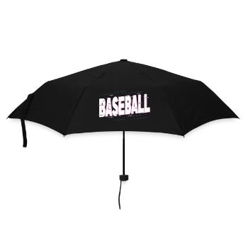 Baseball Baseball Player Font Home Run Sport - Umbrella (small) - black - Front