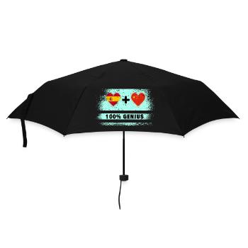 L’Espagne et la Chine font preuve de génie à 100% - Parapluie standard - noir - Devant