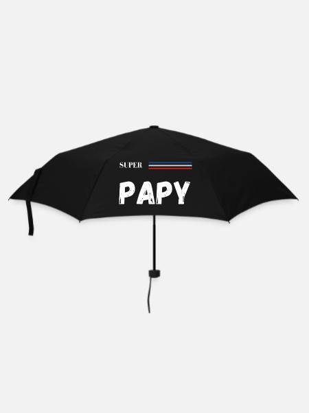 super papy - t-shirt assorti - Parapluie standard - noir
