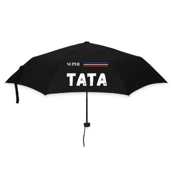 super tata - t-shirt assorti - Parapluie standard - noir - Devant