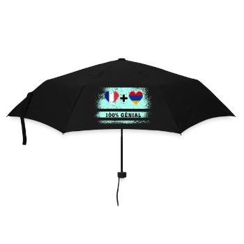 Drapeau de la France et de l'Arménie 100% génial - Parapluie standard - noir - Devant