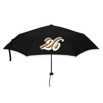 26th anniversary vintage - Umbrella (small) - black - Front