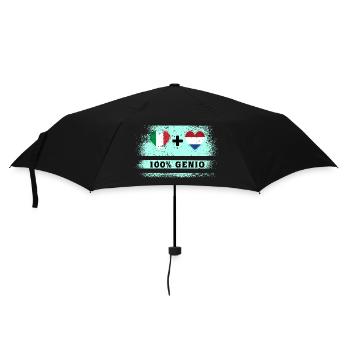 Drapeau 100% génie de l’Italie et des Pays-Bas - Parapluie standard - noir - Devant