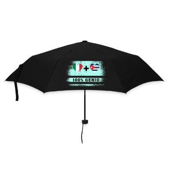 Italy and Cuba 100% genius flag - Umbrella (small) - black - Front