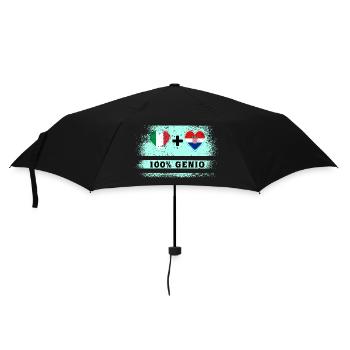 Italie et Croatie 100% drapeau de génie - Parapluie standard - noir - Devant