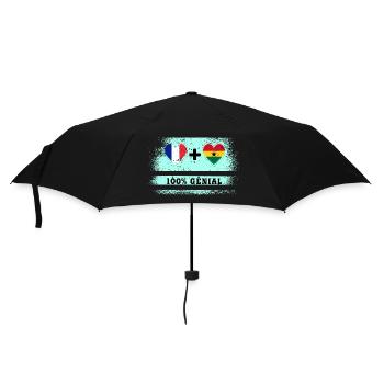 Drapeau France et Ghana 100% génial - Parapluie standard - noir - Devant