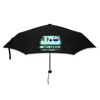 Italy and Thailand 100% genius flag - Umbrella (small) - black - Front