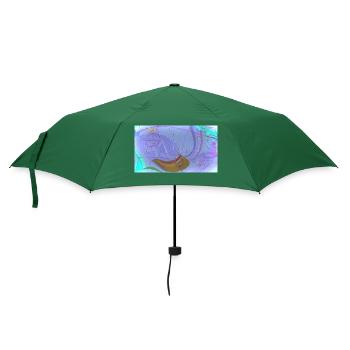 Chilli and paint - Umbrella (small) - bottlegreen - Front