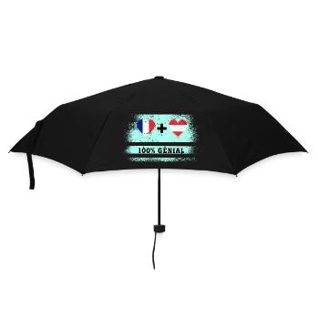 France et Autriche Drapeau 100% génial - Parapluie standard - noir - Devant