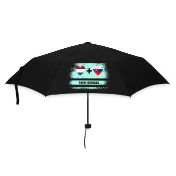 Slovakia and the Netherlands 100% Genius flag - Umbrella (small) - black - Front