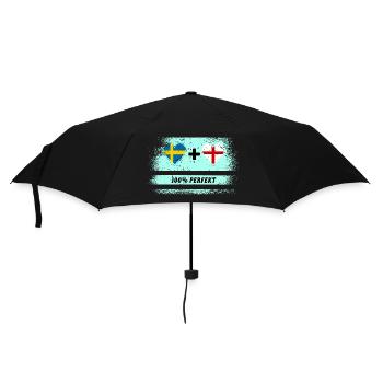 Angleterre et Suède 100% parfait / cadeau - Parapluie standard - noir - Devant
