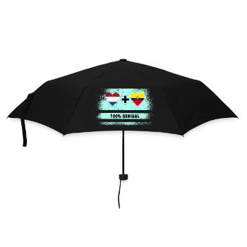 Ecuador and the Netherlands 100% Genius flag - Umbrella (small) - black - Front