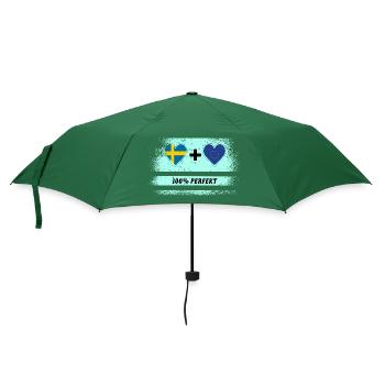 Europe et Suède 100% Parfait / Cadeau - Parapluie standard - vert bouteille - Devant