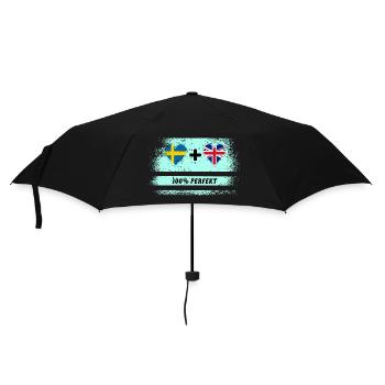 Royaume-Uni & Suède 100% parfait - Parapluie standard - noir - Devant