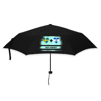 Israël et Suède 100% parfait / cadeau - Parapluie standard - noir - Devant