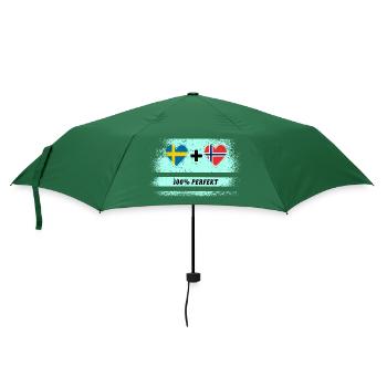 Norvège et Suède 100% Parfait / Cadeau - Parapluie standard - vert bouteille - Devant