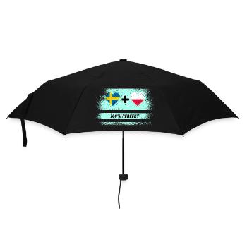 Pologne et Suède 100% parfait / cadeau - Parapluie standard - noir - Devant