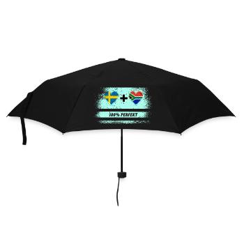 Afrique du Sud & Suède 100% Parfait / Cadeau - Parapluie standard - noir - Devant
