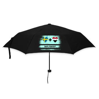 Syrie et Suède 100% parfait / cadeau - Parapluie standard - noir - Devant