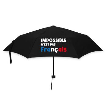 impossible n'est pas français - Parapluie standard - noir - Devant