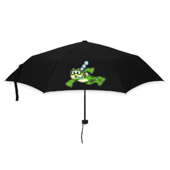 Frosch Taucher Schwimmbrille Tauchen - Regenschirm (klein) - Schwarz - Vorne