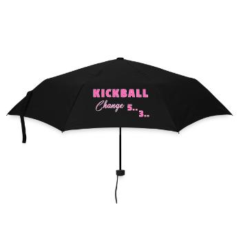 Kickball Change - Regenschirm (klein) - Schwarz - Vorne