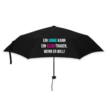 Gleichberechtigung Pride glücklich - Regenschirm (klein) - Schwarz - Vorne