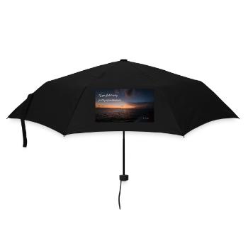 Wenn Sie heute versagt haben, versuchen Sie es morgen einfach erneut. - Regenschirm (klein) - Schwarz - Vorne