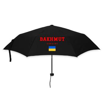Bakhmut Ukraine - Regenschirm (klein) - Schwarz - Vorne