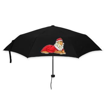 Chapeau de Père Noël tigre - Parapluie standard - noir - Devant