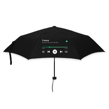 Trance - Regenschirm (klein) - Schwarz - Vorne