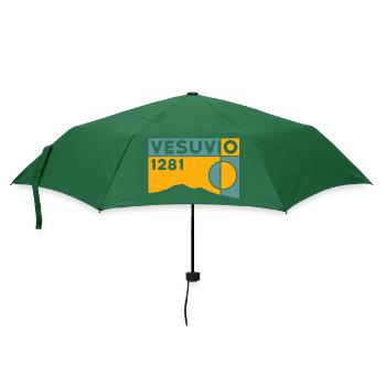 Wandern Vesuv Vesuvio Neapel Vulkan Berg Souvenirs - Regenschirm (klein) - Flaschengrün - Vorne