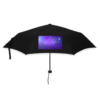 Neon Space - Regenschirm (klein) - Schwarz - Vorne
