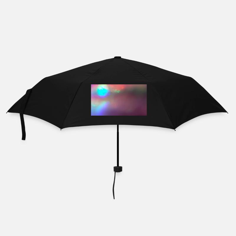 Neon Spaceball - Regenschirm (klein) - Schwarz