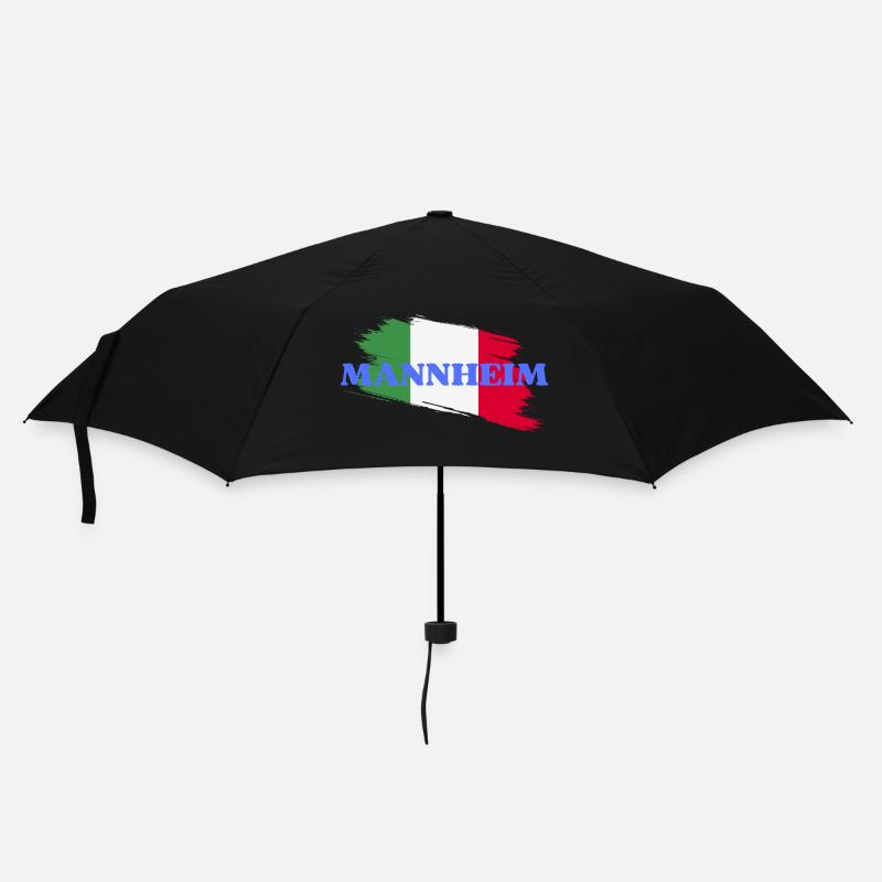 Mannheim - Regenschirm (klein) - Schwarz