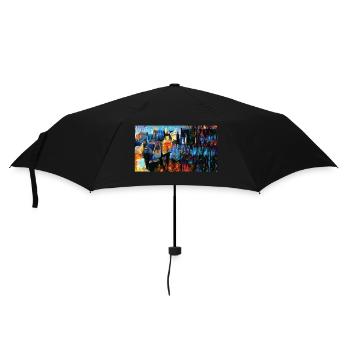 The Coffee Bean old van painting - Umbrella (small) - black - Front