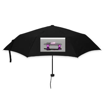Neon Auto - Regenschirm (klein) - Schwarz - Vorne